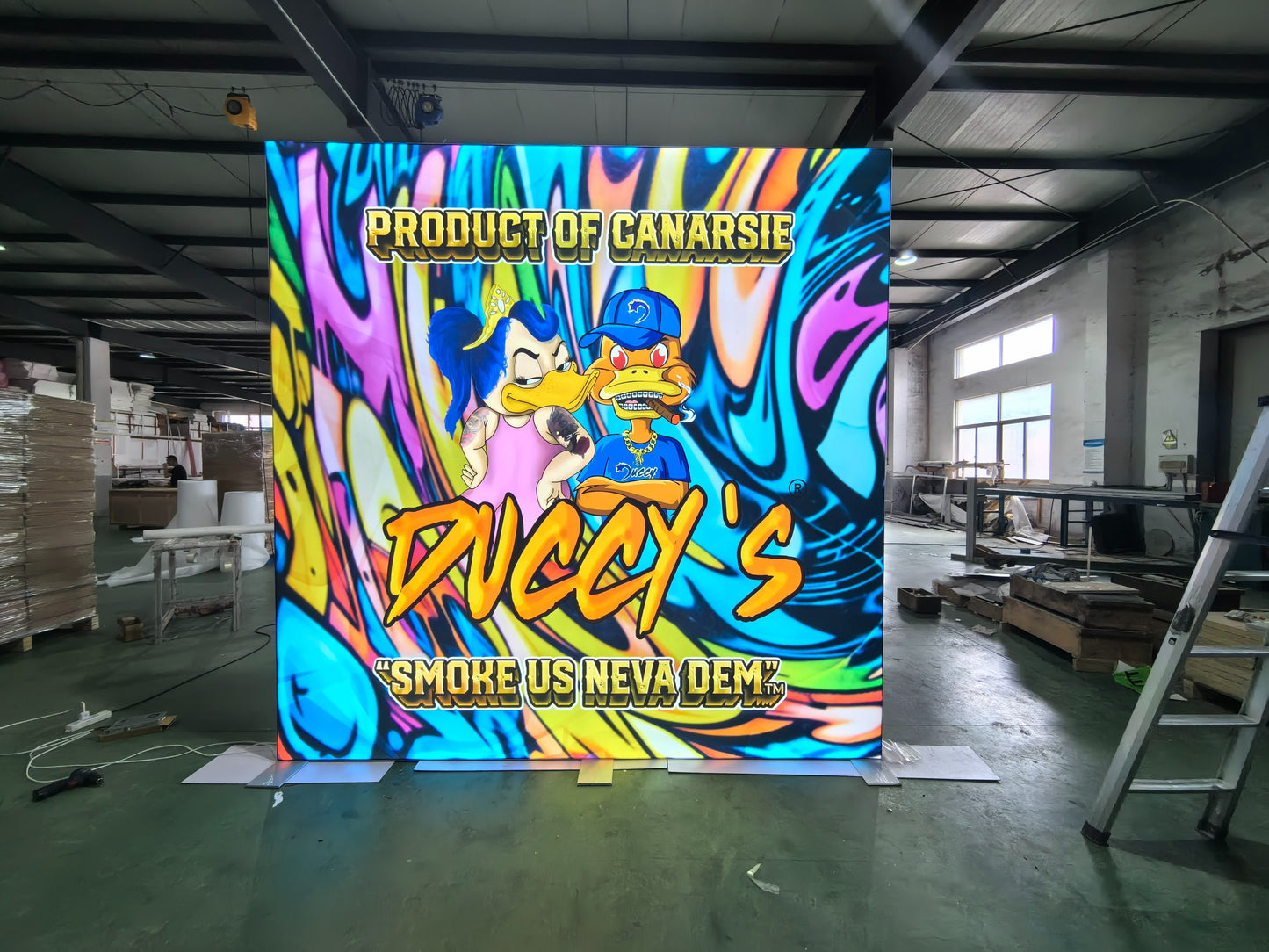 10x10 Exhibition Booth Design Cool LED Backlit for Anime Expo Los Angeles