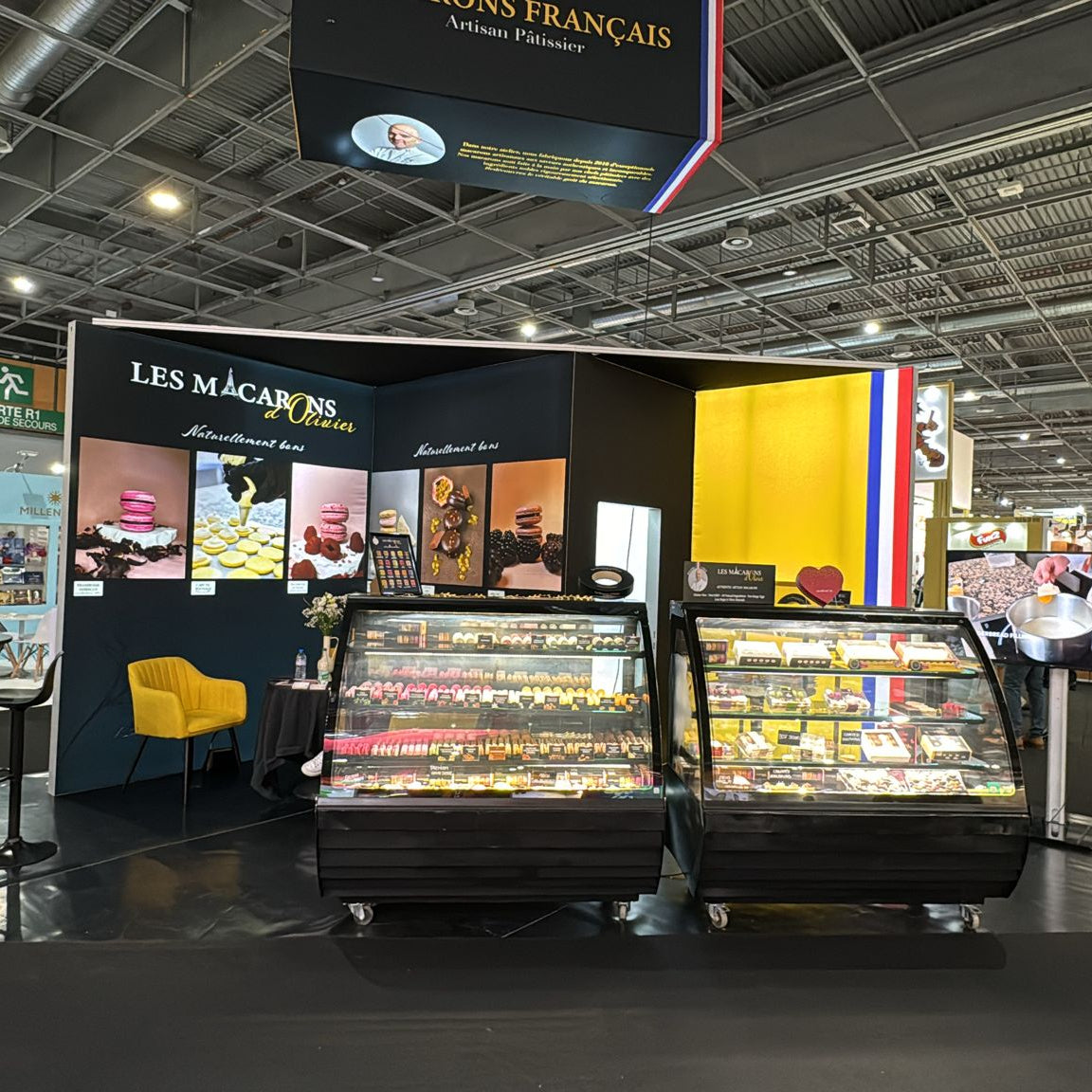 20x20 Unique Food Industry Backlit LED Booth Design SIAL Paris Food Exhibition